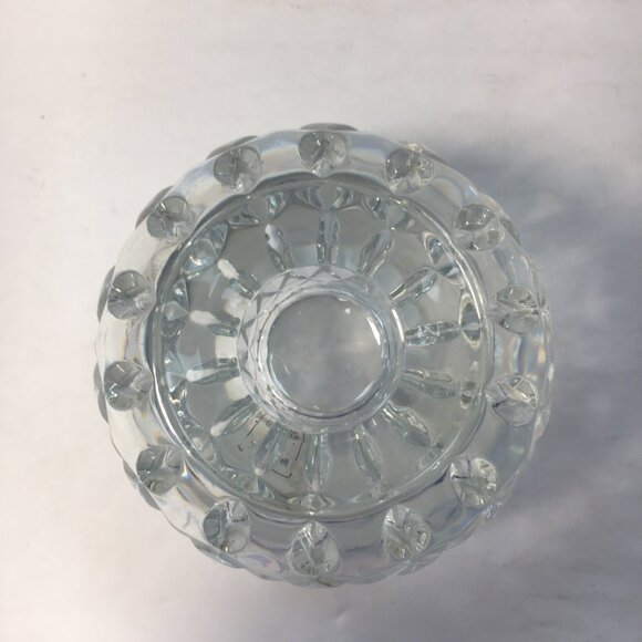 Illusions Crystal Double-Sided Candle Holder Tea Lights Candles 24% Lead Crystal - Picture 3 of 8